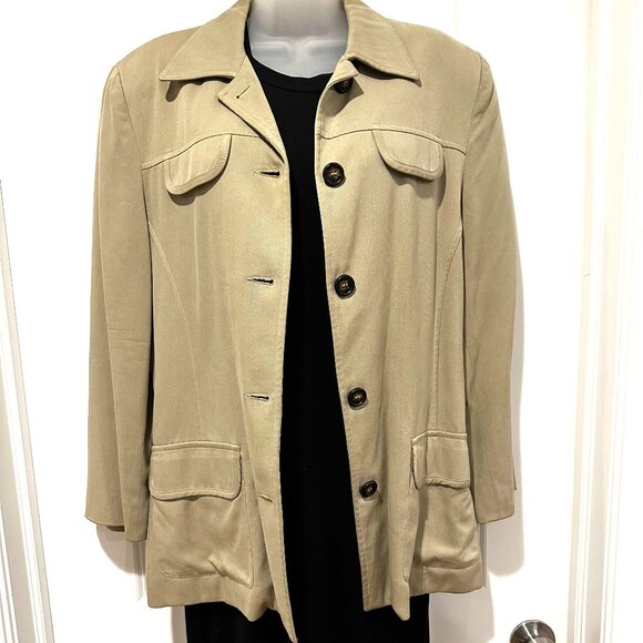 Vintage Tristan & Iseut Tan Safari Inspired Jacket, Size 11 - Picture 3 of 15